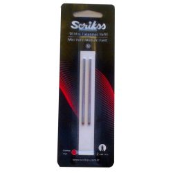  Mini Refill Ball Point Medium Red Color 2 Pieces SCRIKSS