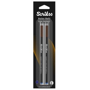  Roller Ball Refill Blue Color 2 Pieces SCRIKSS