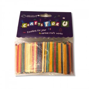 Colored Wood Match Sticks 5 cm SIMBA