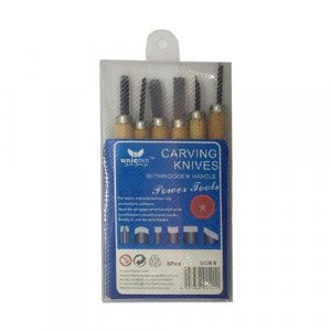 Carving Knives With Wooden Handle 6 Pcs