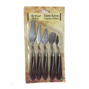 Palette Knives 5 PCS Wood Handle