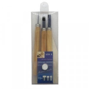 Carving Knives With Wooden Handle 3 Pcs