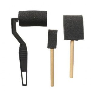 Sponge Brushes With Roll 3 Pieces