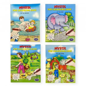 Group Magic Coloring Book with Drawings, Various Shapes 