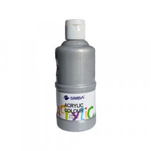  Acrylic Color SIMBA 236 ml Regular Metallic Silver