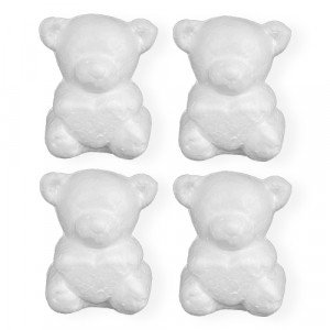 Foam Bear 7 cm 4 Pcs