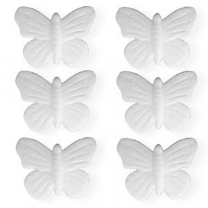 Foam Butterfly 9 cm 6 Pcs