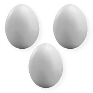 Foam Eggs 70 mm 3 Pcs