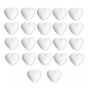 Foam Heart 25 mm 22 Pcs