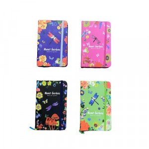 Memo Notebook 14x9 cm With Rope lined Roses And Butterflies Shapes