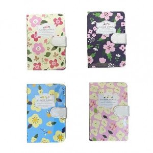 Memo Notebook 9x14 Cm With Magnetic Lock Lined Rose World Shapes