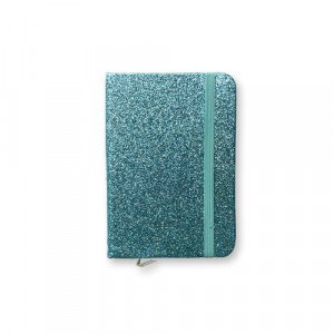 Memo Notebook 7x10 cm with Rope lined Glittery Assorted Color