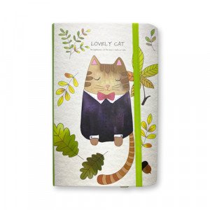 Memo Notebook 9x14 cm with Rope lined Cut Shapes