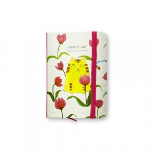 Memo Notebook 7x10 cm with Rope lined Cut Shapes