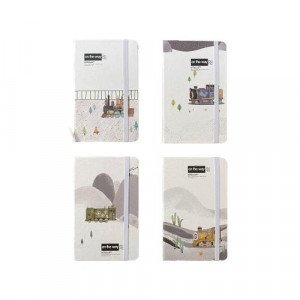 Memo Notebook 7x10 Cm With Rope Lined Train Many Shapes