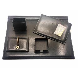 Office Set Black Luxury Leather 5 PCs GULPAS 910