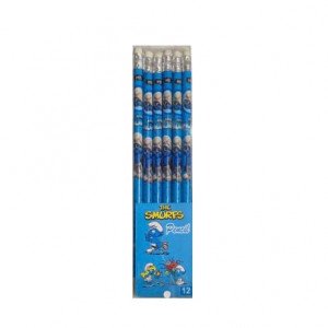  Pencils Set Smurfs