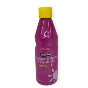 Glossy Acrylic Brillante Colors PEBEO Vivid Pink 500 ml