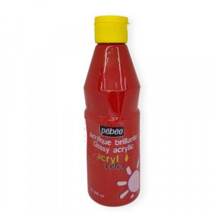 Glossy Acrylic Brillante Colors PEBEO Light Red 500 ml