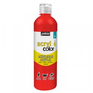 Glossy Effect Acrylic Colors PEBEO Red 500 ml