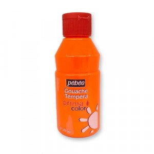 Gouache Tempera Colors PEBEO Fluorescent Orange 250 ml