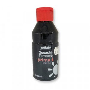 Gouache Tempera Colors PEBEO Black 250 ml