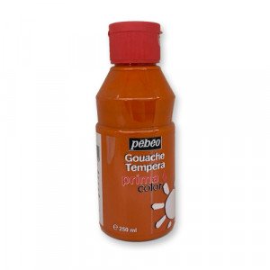 Gouache Tempera Colors PEBEO Bright Orange 250 ml