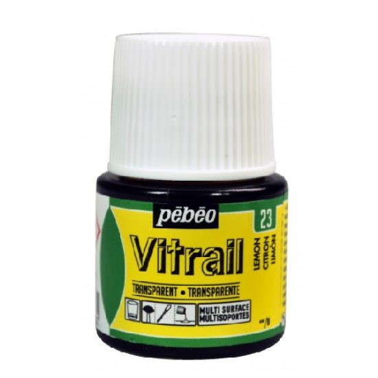 Vitrail Transparent Colors PEBEO 23 Lemon Yellow 45 ml Vitrail Transparent Colors PEBEO 23 Lemon Yellow 45 ml