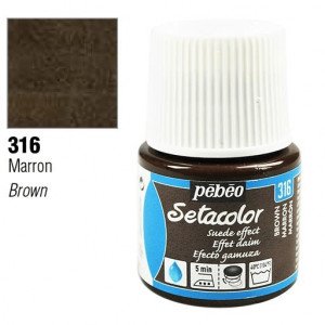 Seta Colors Suede Effect Dark Brouwn 315 PEBEO 45 ml