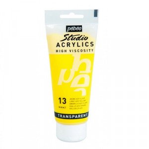 Studio Acrylics Fine Acrylic 100 ml Light Azo Yellow