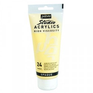 Studio Acrylics Fine Acrylic 100 ml Opaque Naples Yellow HUE