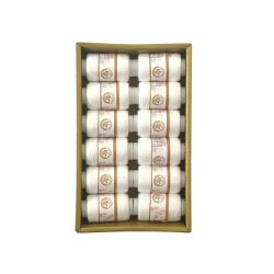Sewing Thread Set, 12 pieces White
