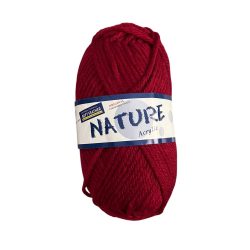 Wool Yarn NATURE Burgundy 869