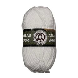  Soft Wool Yarn Madame Petit White