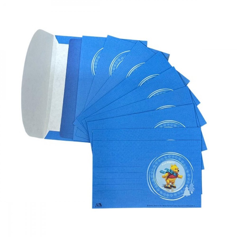 ظروف عيديات مطبوعة ويني الدبدوب 10 ظروف