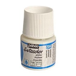 Fabrics Color Glitter White 204 PEBEO 45 ml