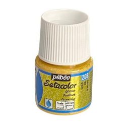 Fabrics Color Glitter Yellow 208 PEBEO 45 ml