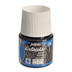 Fabrics Color Glitter Black 205 PEBEO 45 ml