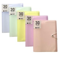 Display Book 30 Pockets Elastic Closure A4 SIMBA Pastel Multiple Colors