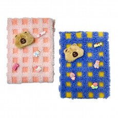 دفتر مذكرة 21x15 سم كاروهات فرو دب