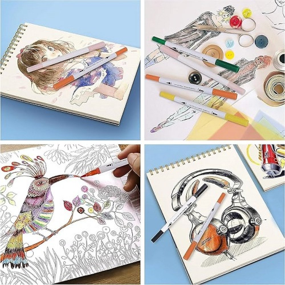 كراسة رسم الوان مائية A3 بسلك 20 ورقة 250 جرام كيب سمايلينج