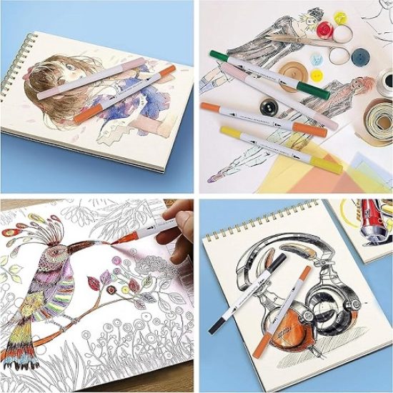 كراسة رسم الوان مائية A4 بسلك 20 ورقة 250 جرام كيب سمايلينج