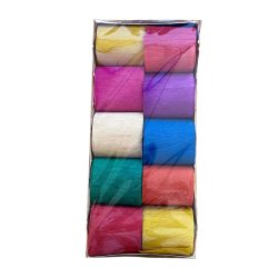 Crepe Paper Strips 5cm Wide 10 Pieces Assorted Colors