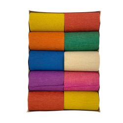 Crepe Paper Strips 8cm Wide 10 Pieces Assorted Colors