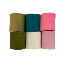 Crepe Paper Strips 5cm Assorted Colors 6 Pieces