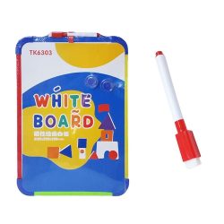 Magnetic Whiteboard 35.5x25.5 cm, Colored Frame, With Pen and Magnet