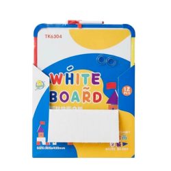 Magnetic Whiteboard 35.5x40 cm, Colored Frame, With Pen and Magnet
