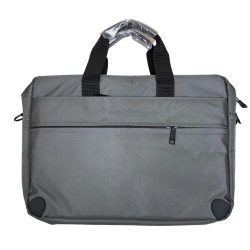 Laptop Bag With 3 Large External Pockets Width of The Bag  Zippered 29x40 cm Gray