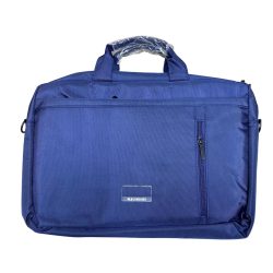 Laptop Bag With Two Large External Pockets and a Zippered Longitudinal Pocket 29x40 cm Navy Blue