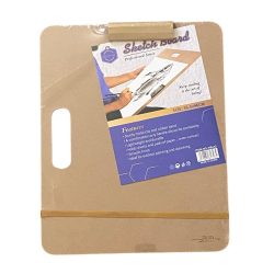 Wooden Drawing Board 36.5 x 46 cm with Handle and Rubber Bands, A3